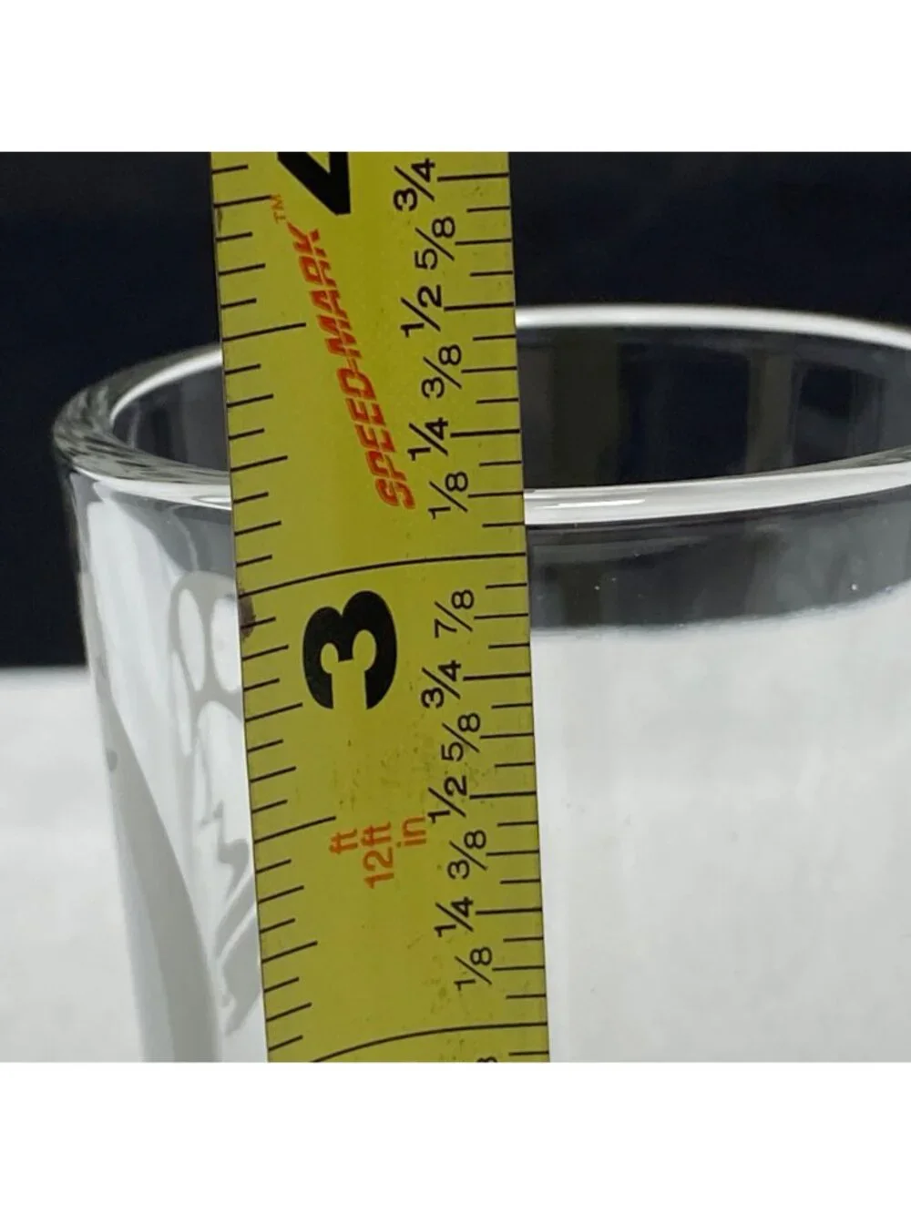 Libbey Espresso Shot Glass With Measurement Markings Wake Up Call Logo 3 oz